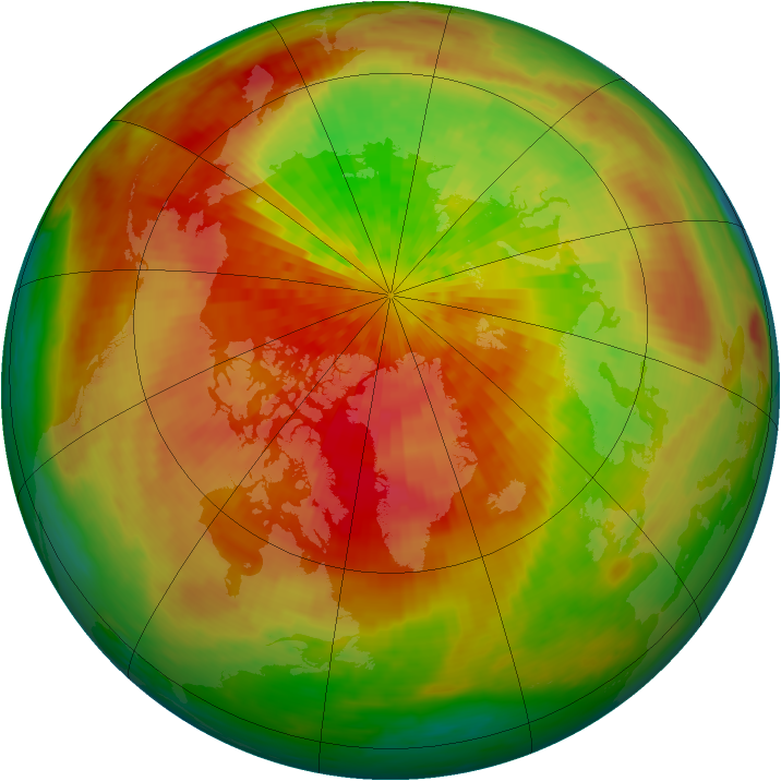 Arctic ozone map for 26 March 2003